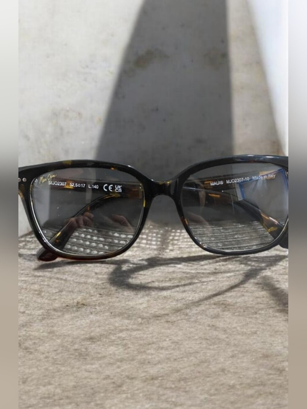 Maui Jim Tortoise Accented Black Glasses